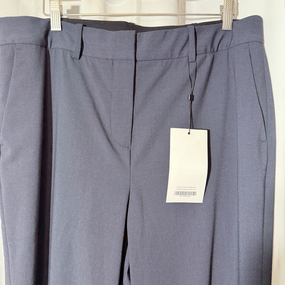 Ministry Of Supply Women's Size 16 Velocity Relaxed  Pants Dark Navy NWT